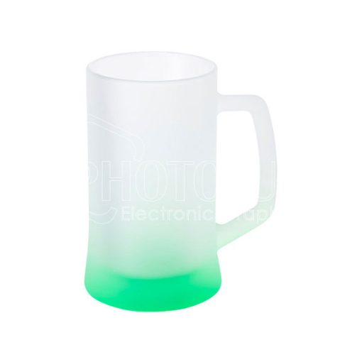 400 ml Sublimation Gradient Color Frosted Glass Beer Mug
