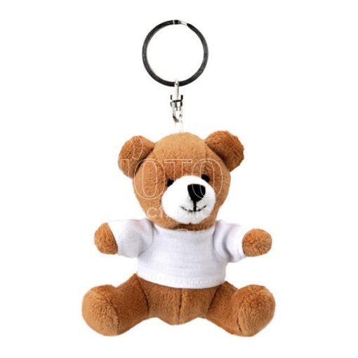 key ring with teddy bear ornament Brown 600 2 5