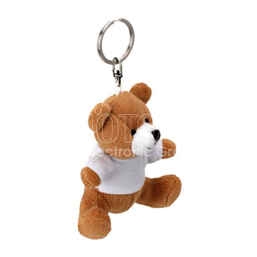 key ring with teddy bear ornament Brown 600 4 4