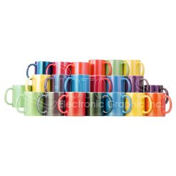 11 oz. Sublimation Neon Glow Paint Colored Mug