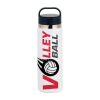 Sublimation Blue Lid Stainless Steel Sports Water Bottle with Screw-on Strainer