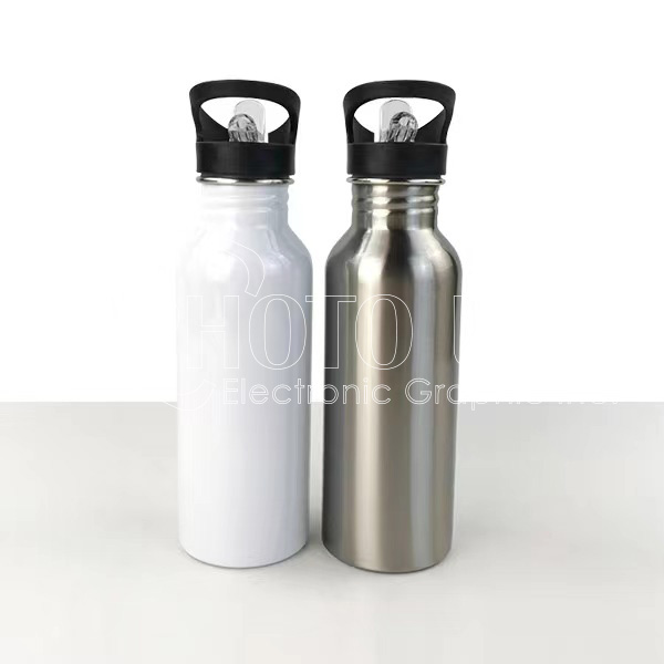 600 ml - Stainless Steel Sports Bottle White - Orca