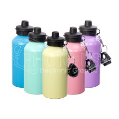 500 ml Sublimation Colored Aluminum Sports Water Bottle with Two Lids