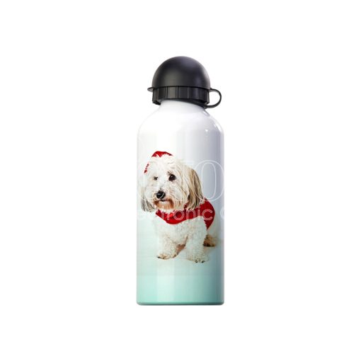 600 ml Sublimation Colored Aluminum Sports Water Bottle with Helmet-Shaped Lid (in Bottom Gradient Color)