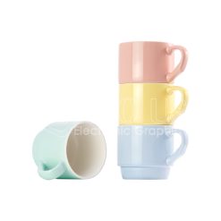 sublimation macaron colors stackable coffee mugs