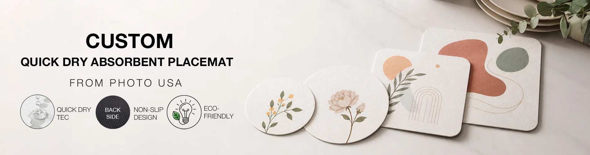 Quick Dry Absorbent Placemat