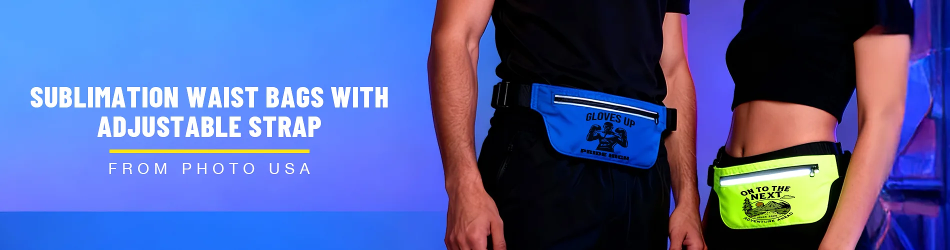 Waist bags with adjustable strap