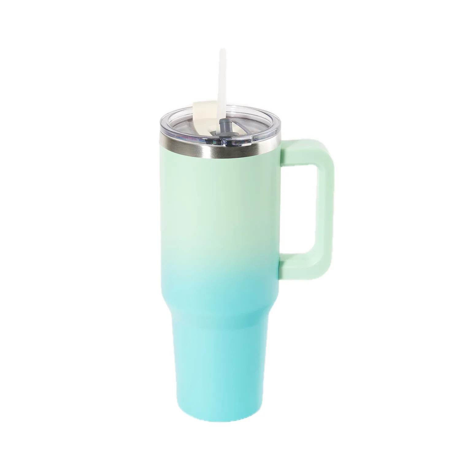 ● This gradient color travel mug is made of high-quality food-grade stainless steel. ● It has double-wall vacuum construction to keep your drinks hot or chilled for hours.