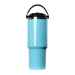 This custom tumbler is crafted from high-quality, food-grade stainless steel.
