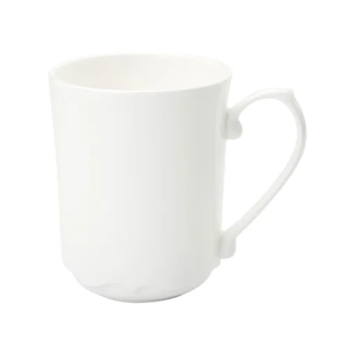 14oz. Sublimation Bone China Mug with Crown-Shaped Base