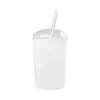 450ml Sublimation Frosted Borosilicate Glass Tumbler with Lid