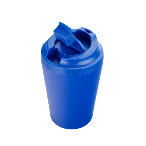 It has double-wall vacuum construction to retain the temperature of the drinks for hours.
