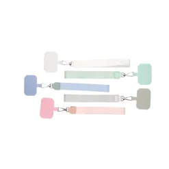 5 colors: Pink, Green, Gray, Blue, and White.