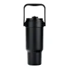 Dual-Lid Travel Tumbler with Handle & Straw for UV Sticker